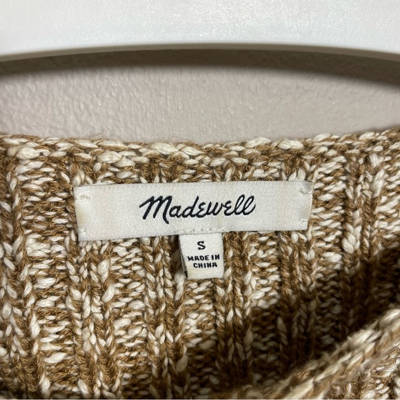 Madewell Boatneck pullover knit sweater button sides oversized - Picture 10 of 12